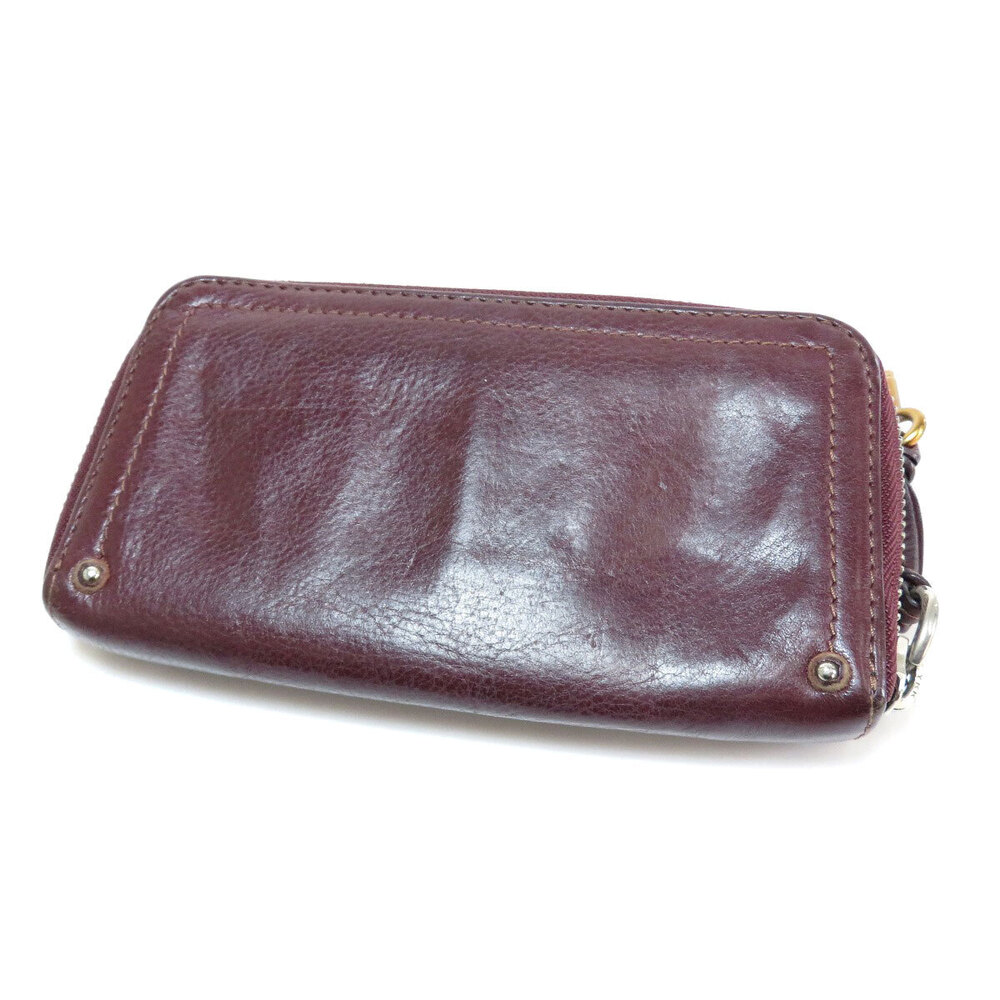 Chloe Leather Long Cadena Wallet Motif